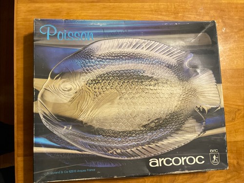 Vintage arcoroc poisson - vintage, fish