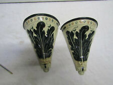 old pair of Italy earthenware harness,??majolica 