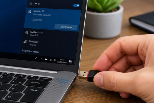 Clé usb wifi adaptateur - clé, 6