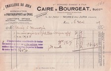 39 MOREZ emailleur CAIRE BOURGEAT 1928 emailerie