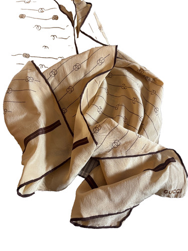 Gucci foulard soie - en,