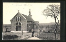 Old postcard Pressoir-Prompt, L ́Église St. Paul 