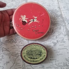 BONBONS VICHY - 2 BOITES Anciennes Publicitaires en Tôle Lithographiée 