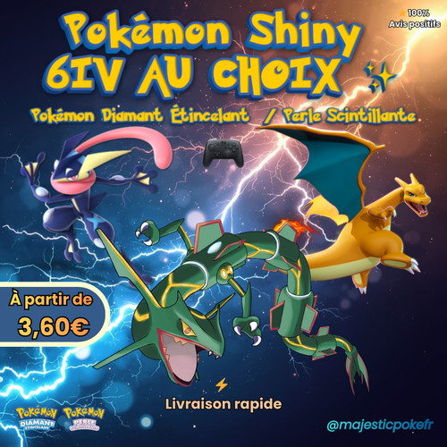 Pokémon shiny 6iv - au, choix