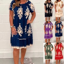 Robe Mi-Longue À Fleurs Style