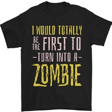 Citation Drôle D'Halloween De Zombie Apocalypse T-Shirt Pour Hommes 100% Coton