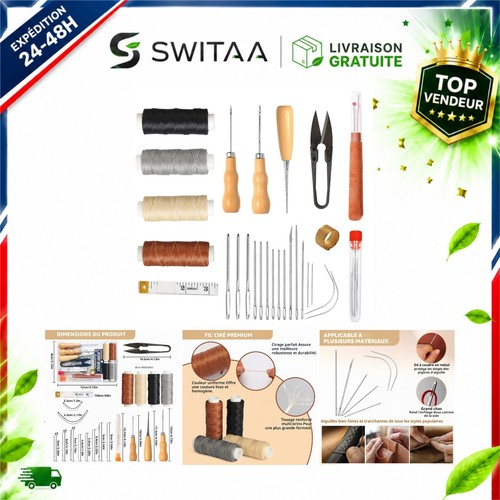 Kit couture cuir - , pièces