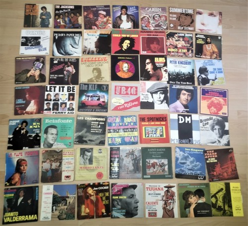 Lot pochettes vides 45 - p, 01