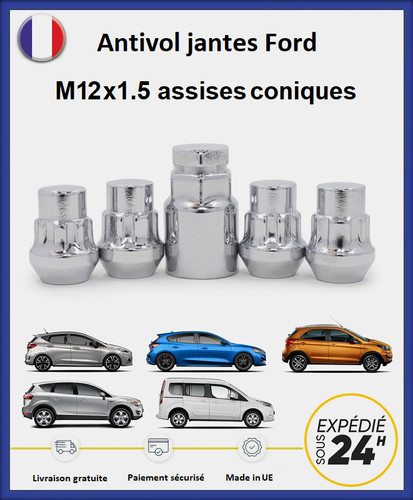 écrous antivol roues ford - Écrous,