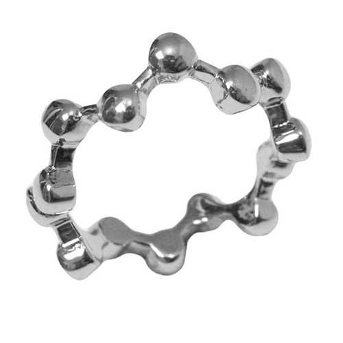 Bague plaqué blanc très - ,