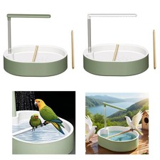 Baignoire automatique pour oiseaux gris du Gabon, douche et bain automatique