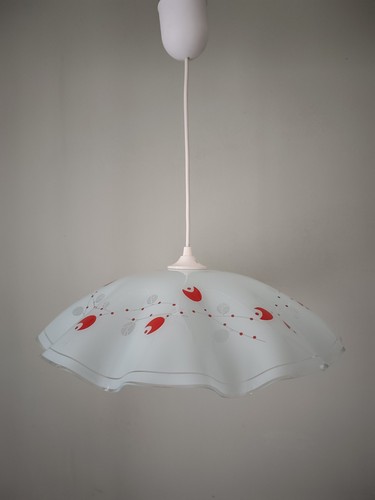 Suspension opaline blanche - suspension, en