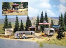 Mini scène parc pour caravane - HO 1/87 - BUSCH 1054