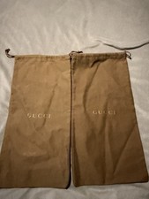 2 Gucci Dust Bag Brown Sack