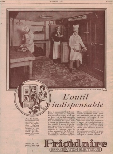 Publicité ancienne frigidaire - publicité,
