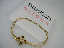 Swatch Bijoux Schmuck: Fin Bracelet "Prismatic Gold Et Blanc" *Neuf/ Rareté!*