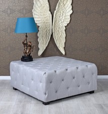 Table Basse Rétro Pouf En Lin