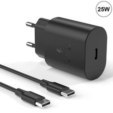 Chargeur Rapide 25W + Câble pour Samsung Galaxy S25 S24 FE S23 A17 A16 A26 A56