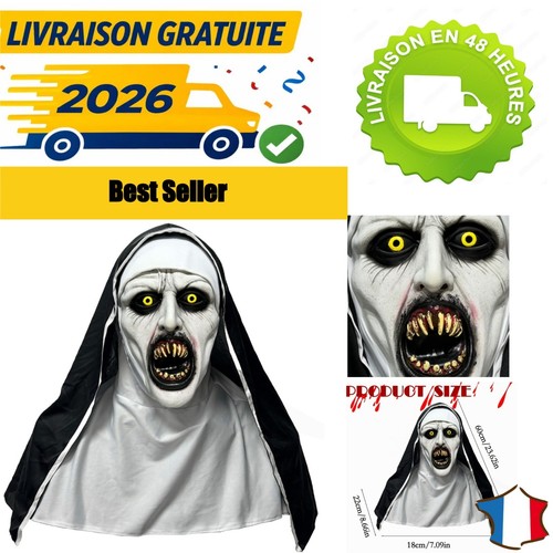 Masque nonne halloween adulte - nonne,