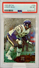 PSA 6 Junior Seau #106 - 1996 Fleer Metal Chargers
