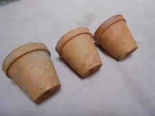 3  Anciens  petits pots de