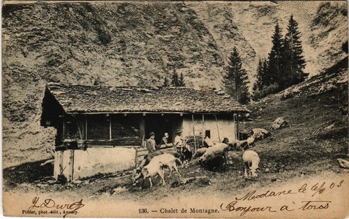 Cpa chalet montagne - cpa,
