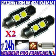 2 AMPOULE NAVETTE LED C5W 31mm