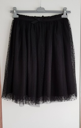 Jupe longue noire tulle - noire,