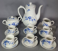 Service café 6 personnes porcelaine Haviland Limoges  Modèle cerisier C649 S