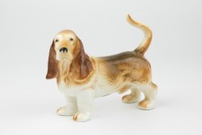 Bone China Basset Hound Dog by Foreign Hand Painted Figure