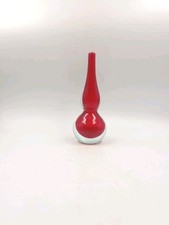 Vase soliflore Double Gourde Vintage verre Murano Sommerso Rouge Flavio Poli 70s