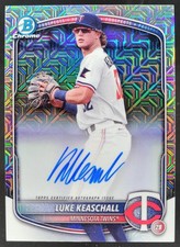 2025 Bowman Luke Keaschall Chrome Prospect Auto Mega Box Refractor Twins EC2
