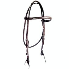 Bridon En Cuir Avec Clous En