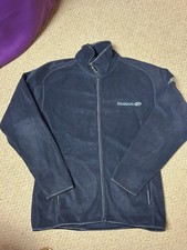 Reebok Freestyle Vintage Womens Size 12 Navy Fleece Jacket Full Zip Up Outdoor