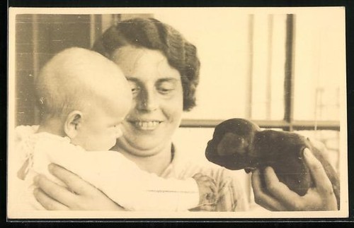 Carte postale photo dame - , et