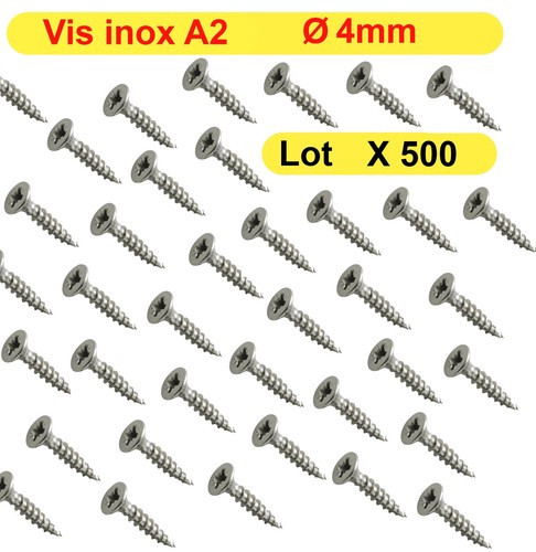 Vis bois inox 4mm - bois, a2