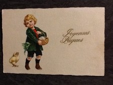 CP ILLUSTREE PAQUES ENFANT