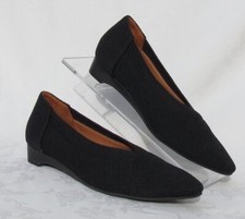 $190 L’AMOUR DES PIEDS LDP US 8 Black Woven Low Wedge BERTIN Shoes Comfort