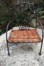 1233  CHAISE FAUTEUIL OSIER