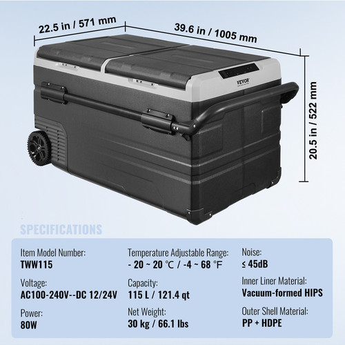 Vevor réfrigérateur portable - vevor,