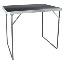 1x Noir 80cm x 60cm Table de Camping Pliante Extérieur Jardin Pique-Nique Fête