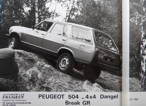 Photo presse peugeot - peugeot, 504