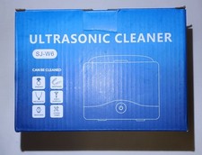 Ultrasonic Cleaner SJ-W6 Black New Opened Box Cleans Jewelry Dentures 45khz