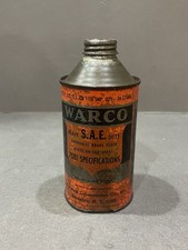 Vintage 1940’s Warco Heavy Duty Hydraulic Brake Fluid Warwick Laboratories Can