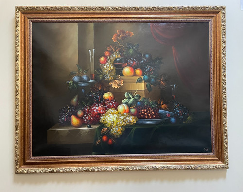 Imposante peinture huile - peinture, à