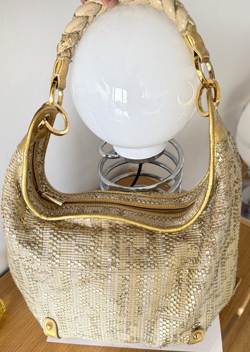 Fendi sac métallisée doré - fendi,