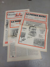 RARE - Lot of 3 magazines LA POUDRE NOIRE Gazette des Armes No. 1, No. 2 and No. 4 - 72/73
