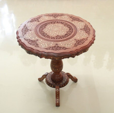 Round Table Wooden Center / Coffee Table Stand Teapoy Vintage Home Decor Gift