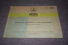 Spare parts list spare parts catalogue Unimog engine OM 616 very good
