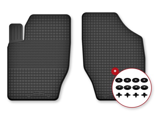 Tapis avant caoutchouc - , bac